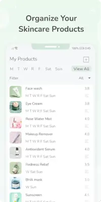 Skincare Diary android App screenshot 3